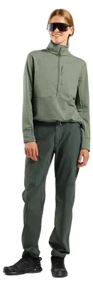 Produktbild von Odlo Grid Fleece Mit Halbem Reißverschluss Grün L Frau Grün L
