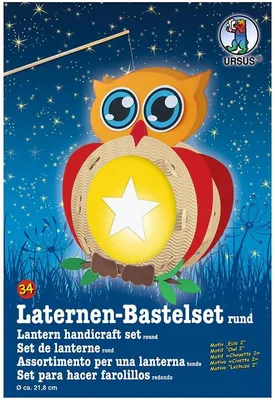 Produktbild von URSUS Laternen-Bastelset 34 Eule 2
