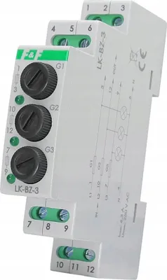 Immagine prodotto di F&F | Spia Di Controllo LK-BZ-3 G - 3 Fasi - Verde - Risparmio Di Spazio - Installazione Facile