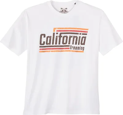 Produktbild von Calm Beach Übergrößen T-Shirt weiß California Dream