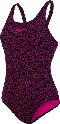 Produktbild von Speedo Boomstar Allover Muscleback Badeanzug Rosa UK 32 Damen Rosa UK 32