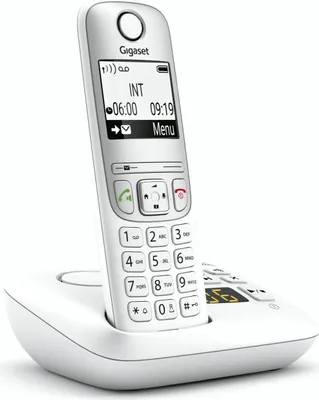 Produktbild von Gigaset A690A, Analoges/DECT-Telefon, Kabelloses Mobilteil, Freisprecheinrichtung, 100 Eintragungen, Weiß