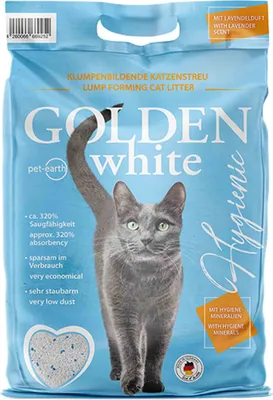Produktbild von 2 x14 kg Golden Grey white Katzenstreu Lavendelduft saugstark Bentonitstreu