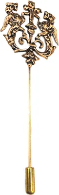 Produktbild von Vintage Männer Hohl Doppel Löwe Brosche Pin Revers Clip Hochzeit Party Schmuck Geschenk-Golden