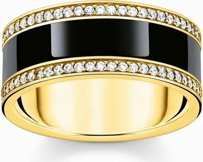 Produktbild von THOMAS SABO Ring Silber vergoldet Zirkonia TR2446-565-11