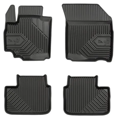 Immagine prodotto di Tappetini gomma vasca per Fiat Sedici 2005-2014 (crossover) – set 4 pezzi, nero, su misura