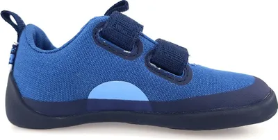 Imagen del producto de Zapatos para niños Affenzahn Lucky Bear, modelo para niños, tipo zapatillas deportivas, diseño para usar sin calcetines, color azul