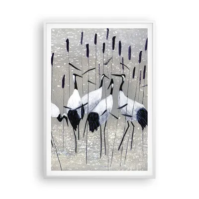 Produktbild von Gerahmtes Poster - Weißer Rahmen - Vogel Natur Wasser - 70x100 cm - Wand Bild - Wanddeko - Wandbilder - Kunstposter - Wandposter - Bilderrahmen - Bilder - Kunstdruck - Wandbild - P2WPA70x100-3687