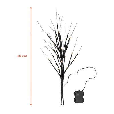 Immagine prodotto di 3.09 Ramo luminoso a LED con 18 rami - circa 60 cm / 54 LED - interno/esterno con batteria e timer