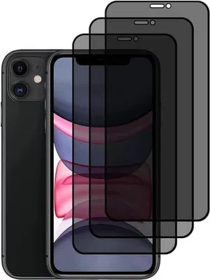 Zdjęcie produktu dla Szkło hartowane iphone 11/XR antyszpieg 9H 3 sztuki zestaw