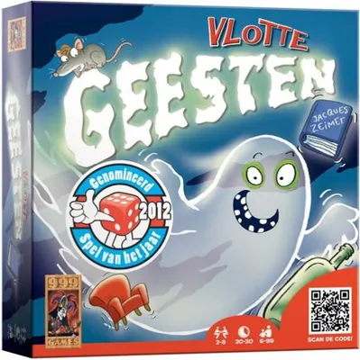 Zdjęcie produktu dla 999 Games Vlotte Geesten, Gra planszowa, Drobne umiejętności motoryczne (zręczność), 6 lat(a), Gra rodzinna