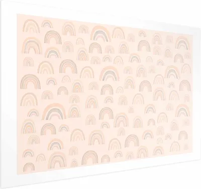 Produktbild von Posterpapier Poster - Pastel Rainbows 90x60 cm Für Kinder e-A-10132-ao-a