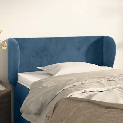 Produktbild von CLORIS Kopfteil mit Ohren Dunkelblau 103x23x78/88 cm Samt 2024