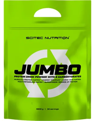 Produktbild von Scitec Nutrition Jumbo 6600 g Schokolade / Weight Gainer / Kalorienreicher Gainer mit Zusatz von Kreatin und Aminosäuren