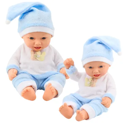 Obrázok produktu pre Detská bábika v modrej čiapočke