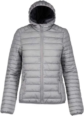 Produktbild von Kariban - Steppjacke mit Kapuze für Damen PC6397 (44 DE) (Silber meliert)