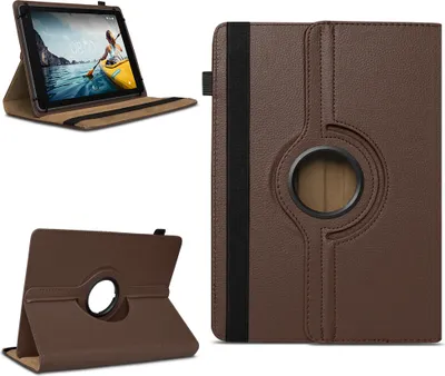 Produktbild von Tablet Tasche für Doogee T30 / S / SE / E / Pro Hülle Schutzhülle 360° Drehbar CaseFarben:Braun