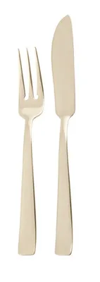 Produktbild von Flat Sambonet Fischbesteck 24tlg. Edelst./PVD Champag. 62712P88