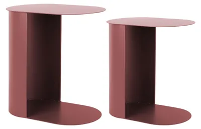 Produktbild von BEISTELLTISCH Riqueza - Rot - 30/45/48 cm