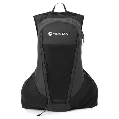 Schwarzer Rucksack "Trailblazer 18" von Montane; geeignet für alpine Aktivitäten.