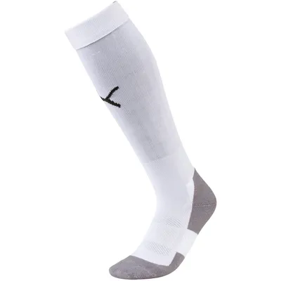 Image de Chaussettes courtes PUMA Team Liga Core, blanc/noir, pointures 27-30