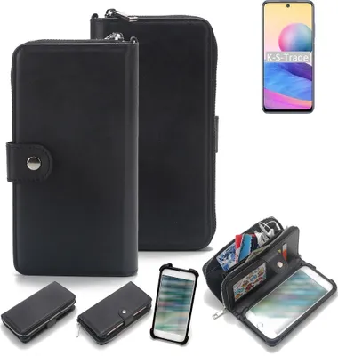 Produktbild von K-S-Trade 2in1 Handyhülle Schutzhülle kompatibel mit Xiaomi Redmi Note 10 5G China & Portemonnee Cover Handy Hülle Case Etui Geldbörse Wallet