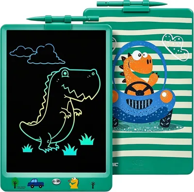 Immagine prodotto di Tavoletta da disegno da 10 pollici per bambini, lavagna LCD colorata, giocattolo educativo per bambine e bambini dai 2 anni in su