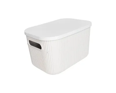 Produktbild von Aufbewahrungsbox MICHELINO mit Deckel 1 Stück ca. 6 l Serie Alytia beige | 1