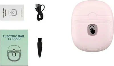 Image de INF Coupe-ongles électrique : Coupe sûre, lisse et facile Rose