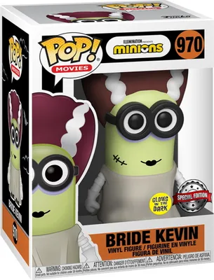 Produktbild von Minions Funko POP! PVC-Sammelfigur: Bride Kevin Glow in the Dark (970)