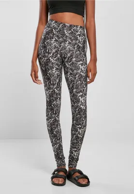 Produktbild von TB4771 - Ladies Soft AOP Leggings blackpaint 4XL