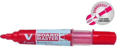 Produktbild von Filzstift Pilot V Board Master Aufladbar Weißes Brett Rot (10 Stück)