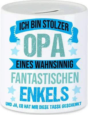 Produktbild von Ich Bin Stolzer Opa Spardose Familie Großvater Opa Liebe Glück Stolz Enkel Enkelkinder Verwandtschaft Geschenke