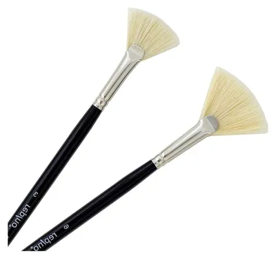 Produktbild von Fächerpinsel Set für Künstler - Pinselset für Ölfarben und Acrylfarben