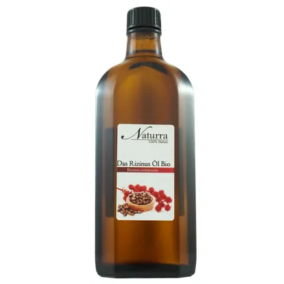 Bio Rizinusöl 250ml kaltgepresst unraffiniert nativ vegan Haaröl Hautöl