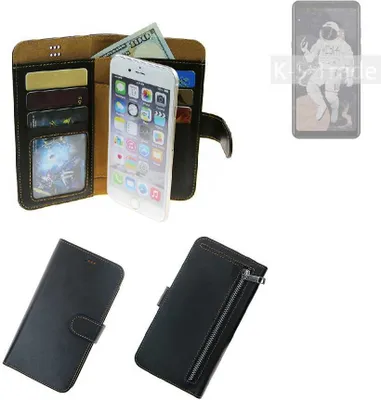 Produktbild von K-S-Trade Schutz Hülle kompatibel mit HiSense A5C Klapphülle Case Phone cover Slim Handytasche Handy Hülle schwarz aus Kunstleder (1 Stk)