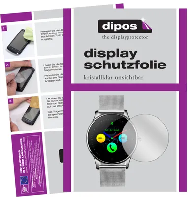 Produktbild von 6x Schutzfolie für DIGGRO K88H Smartwatch klar Displayschutzfolie Folie Display