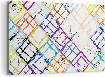 Produktbild von Bild auf Leinwand - Leinwandbild - Abstraktion modern - 100x70cm - Wand Bild - Wanddeko - Leinwanddruck - Bilder - Kunstdruck - Wanddekoration - Leinwand bilder - Wandkunst - AA100x70-3765