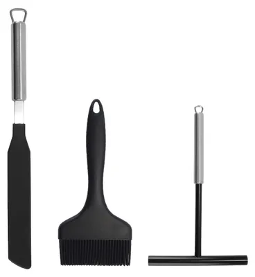 Immagine prodotto di Set di 3 dosatori e spatole per pancake con pennello in silicone