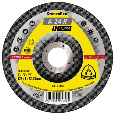 Produktbild von KLINGSPOR Schruppscheibe A 24 R Supra D 230 x S 6 mm - 13433