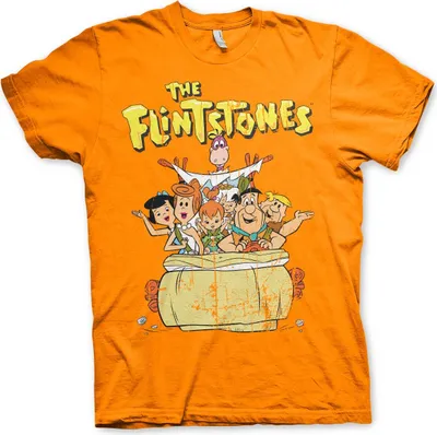 Produktbild von The Flintstones T-Shirt - Medium - Orange