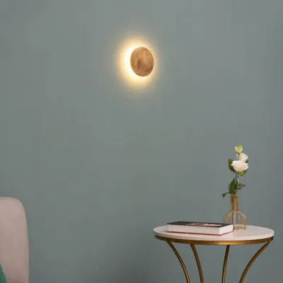Produktbild von KOSILUM - Wandleuchte, Metall und Aluminium - Gold - Lunar