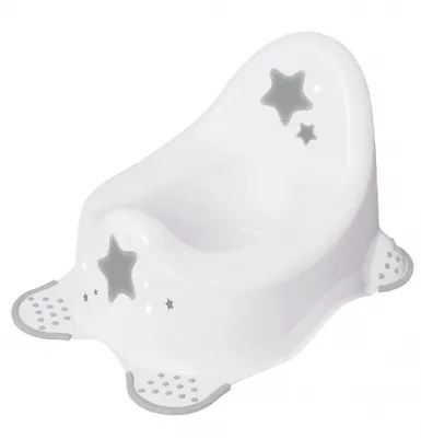 Obrázek produktu pro Baby Nellys Nočník s protiskluzem - Baby Star - bílá,