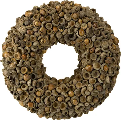 Produktbild von Herbst Deko Kranz aus Eichelkapseln für Tisch Wand Tür