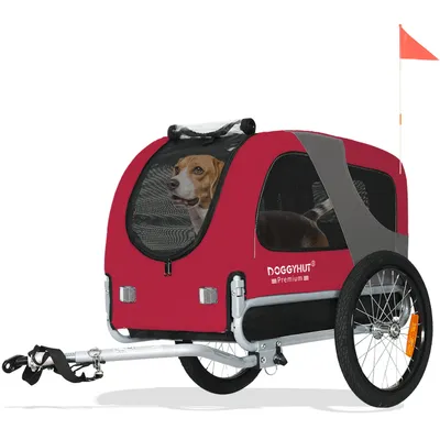 Produktbild von DOGGYHUT® MEDIUM Hundefahrradanhänger Hundeanhänger Fahrradanhänger