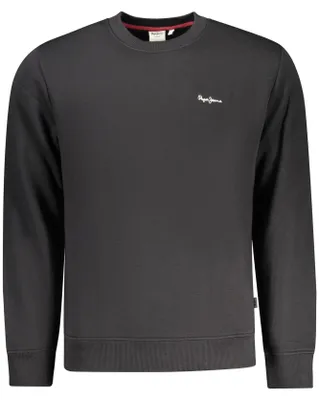 Produktbild von Herren Sweatshirt Schwarz mit Reißverschluss - 100% Nachhaltige Baumwolle