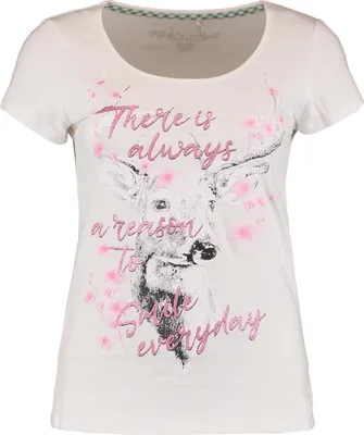 Produktbild von Trachten-T-Shirt im bayerischen Stil mit AW-Motiv auf der Brust