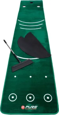 Produktbild von Pure2Improve Dual Grain Puttingmatte mit Besen 335,3 x 69,9 cm