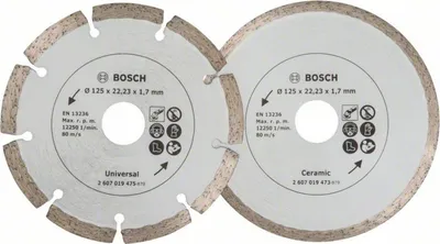 Zdjęcie produktu dla Bosch 2 607 019 484, 12,5 cm, 1,7 mm, 2 szt.