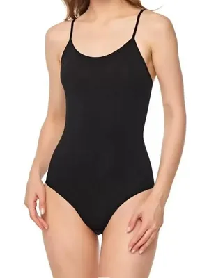Produktbild von 3er Pack Damen Bodys Schwarz M Ärmellos Spaghettiträger K-35